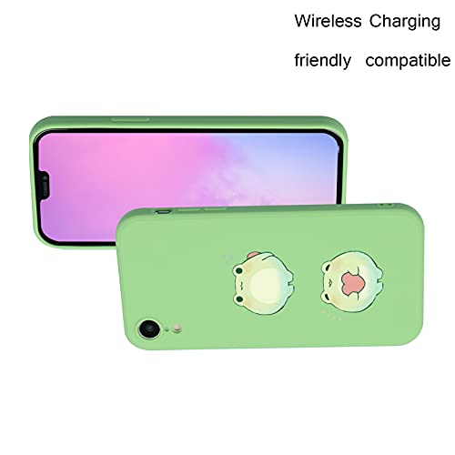 Suitca Compatible With Iphone Xr, Cute Frog Love Pattern Phone Case For Iphone Xr,Kawaii Iphone Case With Cool Design For Girls Women Kids With Durable Soft Slim Bumper Protective Case Cover #TOP4