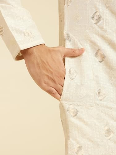 Image of DIWAS BY MANYAVAR Men's Brocade | Jacquard Weave Kurta (1pc)