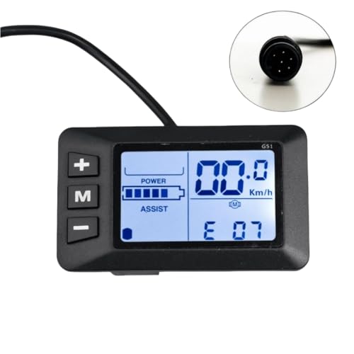 NULKOMMA LCD-G51 Ebike LCD Display Meter 48V Electric Bicycle Computer Display LCD Control Panel 6-pin Waterprof Plug Speedometer for Electric Bike Montain Bike Scooter - Image 6