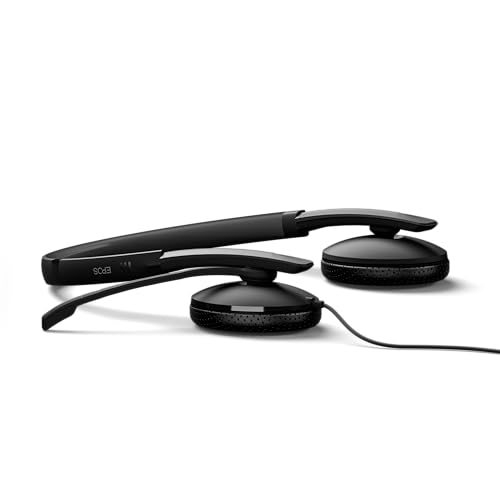 Image of EPOS C10 3.5 mm Headset with Microphone | Wired Headphones with Simple and Flexible 3.5 mm Connection and EPOS BrainAdapt Technology