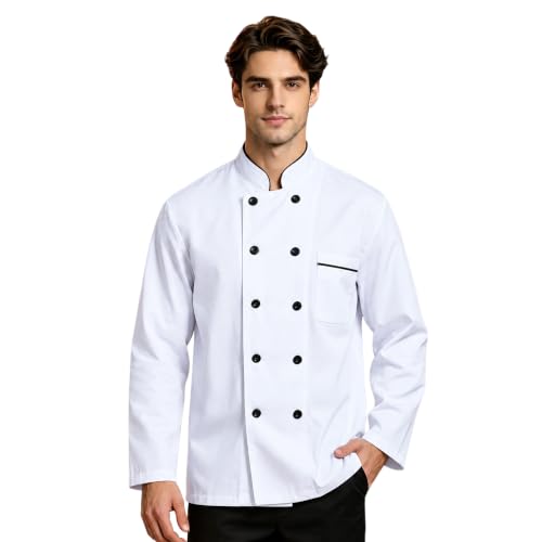 Nanxson Unisex Chef Coat Short/Long Sleeve Chef Jacket