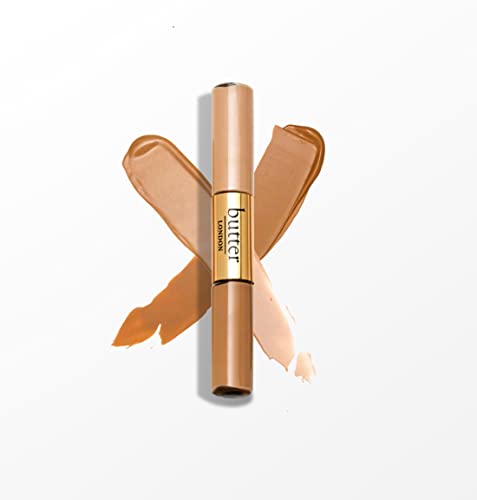Butter London Lumimatte 2-In-1 Concealer & Brightening Duo, Under-Eye Brightener, Light To Medium Coverage, Lightweight Formula, Cruelty-Free, Oil Free- Medium #TOP6
