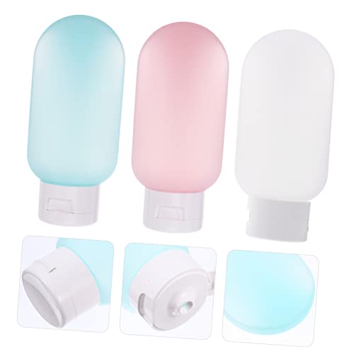 Beaupretty 3 Peças Garrafa De Líquido De Silicone Garrafa Descartável Recipientes De Creme Recipient