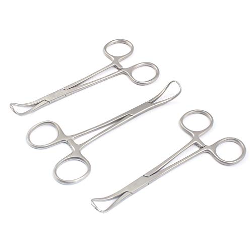 DDP Set of 3 BACKHAUS Towel Clamps 5.5 Stainless Steel