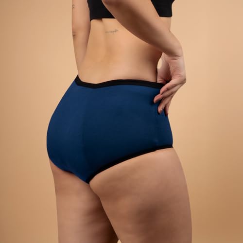 Image of REVAA Heavy Period Panty for Women & Girls (Pack of 1) Soft Cotton, Reusable & Leak Proof Menstrual Underwear, No Pads Required, Rash-Free Comfort, for Super Heavy Flow, Lasts Up to 2 Yrs