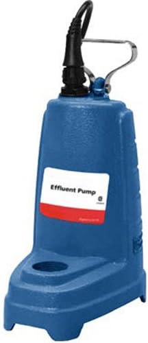 GOULDS Pumps PE52P1 Effluent Pump with Float Switch, Cast Iron, 1/2 hp, 230V