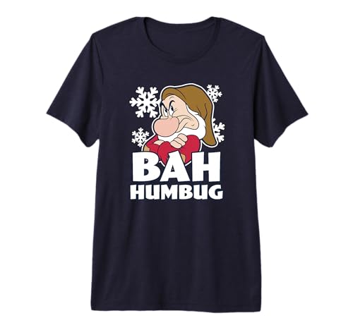 T-shirt Grumpy Disney de Noël de qualité supérieure avec finitions soignées
