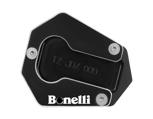Plaque d'extension de béquille moto CNC noire pour Benelli TRK502X