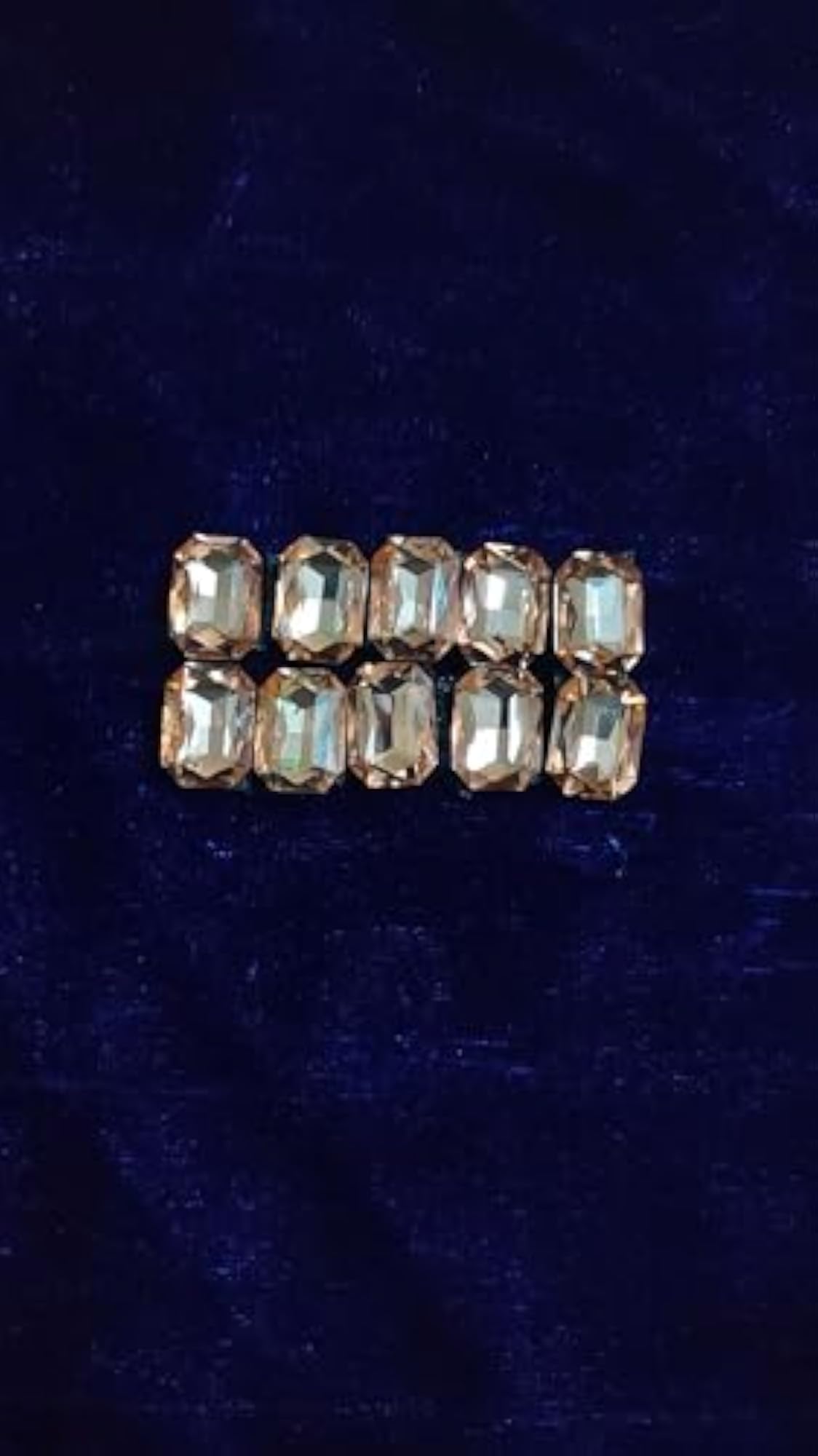 10pc Brown Crystal Hair Clips Set for Wedding Accessories