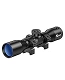 EZshoot 4x32 Compact Rifle Scope - BDC Reticle 22 Riflescope for Hunting with 20mm Mounts - 1 Inch Tube Second Focal Plane Scope