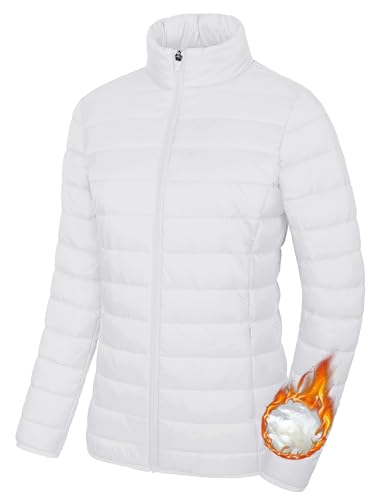 image for MAGCOMSEN Women Puffer Down Jacket Long Sleeve Lightweight Zip up Jack
