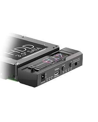 M.2 NVMe/SATA & 2.5”/3.5” Hard Drive Cloner Docking Staion, ICY BOX 10Gbps NVMe Cloner&Reader, M.2 to SATA Hard Drive Dock for 2.5"/3.5" SSD&HDD Hard Drives, Offline Clone Enclosure, Tool-Free