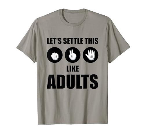 Divertido juego Rock Paper Scissors: resolvamos esto como adultos Camiseta