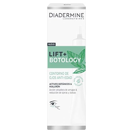 Diadermine - Lift+ Botology Contorno de Ojos, 15 ml, Acción alisadora de arrugas & reducción de ojeras y bolsas