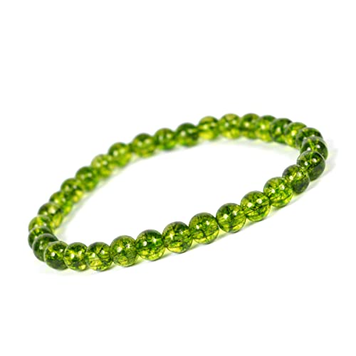 Image of Reiki Crystal Products Natural Crystal Stone Bracelet 6 mm Round Beads for Men & Women | Gemstone Jewellery Bracelet | Reiki Charged | Multiple Stone Variants Available