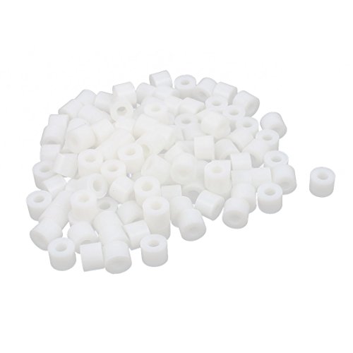 Aexit Plastic Round Spacers & Standoffs Insulation Column Standoff Support Spacer Washer 9x11mm Spacers 120pcs White