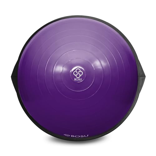 BOSU Pro Multi Functional Home Gym Full Body Balance Strength Trainer Ball Equipment with Guided Workouts and Pump