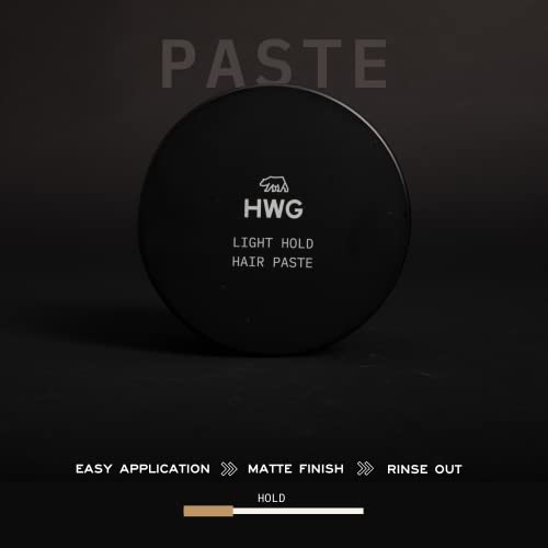 Hardworking Gentlemen - Light Hold Hair Paste - Mens Hair Paste - All Natural Ingredients - Smooth Finish - Holds All Day - 2Oz. #TOP3