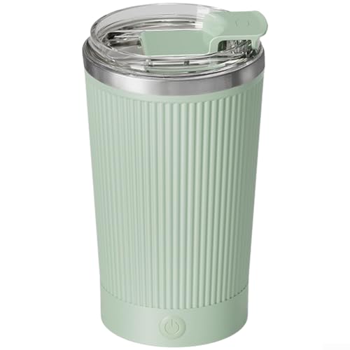 Mezclador de bebidas de acero inoxidable 316 con base de carga desmontable para café, jugo de aloe vera, elixires de granada y bebidas ricas en antioxidantes (base separada verde matcha)