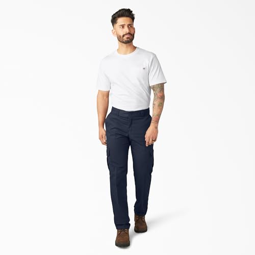 Dickies Men's Regular Straight Stretch Twill Cargo Pant Big-Tall, Dark Navy, 50W x 32L by Dickies - Image 3