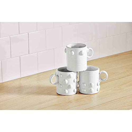 Taza Mud Pie Beaded de cerámica 4.5" x 3.75" miniatura 2