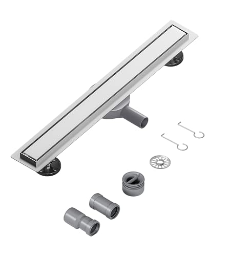 Neodrain Duschrinne 60cm Edelstahl Bodenablauf - 360° Siphon...