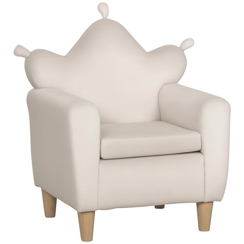 HOMCOM Kindersessel, Kindersofa, Spielsofa für Kinder, Kinderstuhl für Kinder 3-7 Jahre, Kindermöbel für Kinderzimmer, Spielzimmer, 50 x 42 x 58 cm, Hellrosa