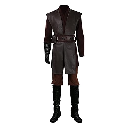 Taeyue Anakin kostuum heren Cosplay outfits set Halloween carnaval party pak volwassenen, XL