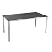 IlGruppone Tavolo da Esterno 6/8 Posti in Acciaio Inox e HDPE Effetto Legno – Tavolo Giardino Grande Resistente a Pioggia, UV e Ruggine, Design Moderno per Terrazzo e Patio 154x78 cm - Grigioscuro