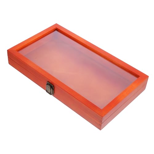 Mipcase Wooden Storage Box Display Case for Figures Collectibles Butterflies Specimen Case