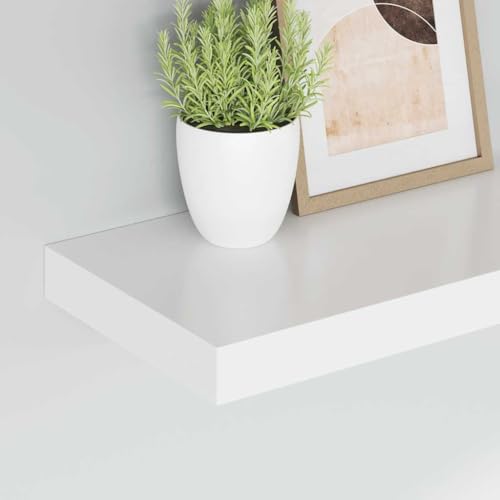 Étagère flottante blanche compacte pour optimiser vos murs sans perçage visible - 5