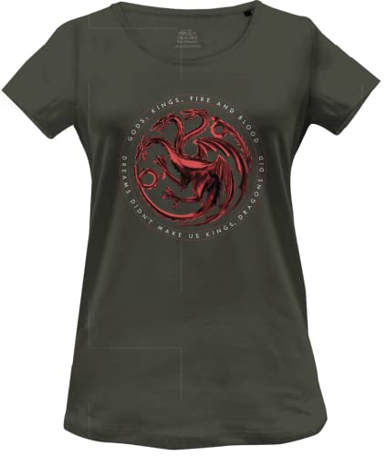 Bild: House Of the Dragon Damen Wohoftdts014 T-Shirt, kaki, XXL fr 14,57 EUR bei amazon.de