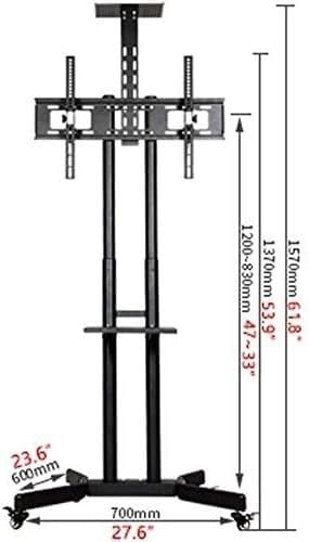 Soporte móvil ajustable para TV con ruedas giratorias miniatura 7