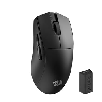 Mouse com fio Redragon King 4K Pro (USB, cabo 1,8 m, 4K, 16.000 DPI, 7 botões, iluminação RGB, ergonômico)