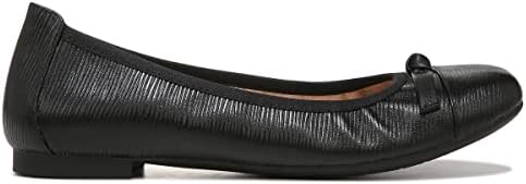 Vionic Women's Lynx Amorie Ballet Flat- Supportive Classic Comfort Shoes That Includes a Concealed Orthotic Insole Black Wavy 10 Medium | Image 4