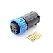Conxall 3280-6Sg-515Cc3 Multi-Con-X, Blue Coupling Straight Cable Plug 6 Socket - Crimp Contacts