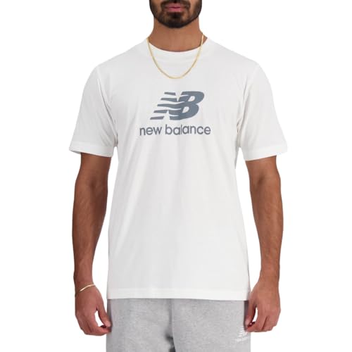 Camiseta de Manga Corta Hombre New Balance MT41502 WT Blanco