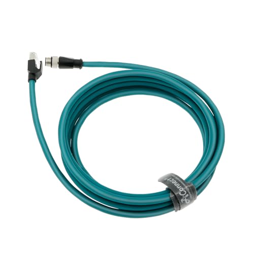 Cable Ethernet blindado M12 a RJ45 2 m miniatura 2