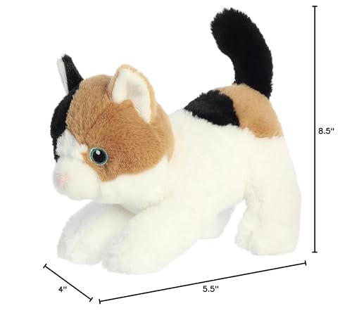Aurora(r) Responsibly Made Eco Nation(tm) Calico Cat Stuffed Animal - Ideal for Playtime Adventures - Perfect for Birthdays or Just Because - White 8.5 Inches - Image 6