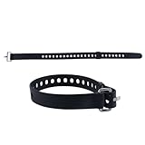 Durlo 4 Stück Schneeschuhgurte, verstellbare Skischuh-Bindungsgurte für Snowboards, Schlittschuhe, Wandern und Outdoor-Sportarten (schwarz)