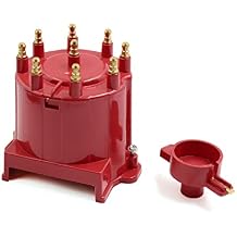 uxcell 8406 Car Ignition Distributor Cap and Rotor Kit External Coil for Chevrolet Suburban C1500 C2500 C3500 for GMC K1500 Jimmy 8 Cylinder Engine DC 12V