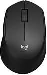 Logitech M330 2.4GHz Silent Wireless Mouse with USB Receiver, Optical Tracking, Silent and Lightweight, Long Battery Life, for PC, Mac, Laptop, Chromebook - Black