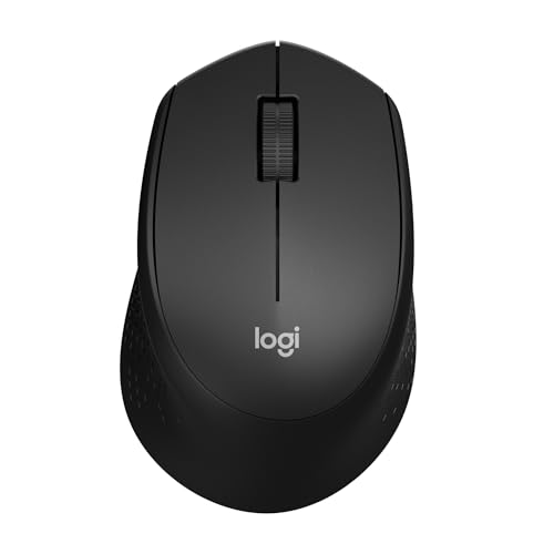 Logitech M331 Silent Plus Wireless Mouse, 2.4GHz with USB Nano Receiver, 1000 DPI Optical Tracking, 3 Buttons, 24 Month Battery Life, PC/Mac/Laptop - 