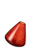  Vase en verre topaze orange foncé