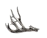 Mule Deer Antler Pin, Pewter, 1.5 Inches, 100% Handmade in the USA, Shed, Buck, Hunting, Realistic, Metal, Lapel, Hat, Brooch, Gift, Jewlery, Over 3100 Unique Designs