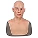 HRTX Medico Beauty Maschera Testa Femminile Falso Testa Umana in Lattice per Cosplay Costume di Halloween Masquerade Crossdresser, Transvestite