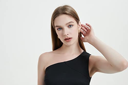 Lreson Gold-Plated Laurel Leaf Design Series, Freshwater Baroque Pearl Earrings Jewelry For Women And Girls, Ideal For Birthday, Valentine’s Day, Christmas #TOP5