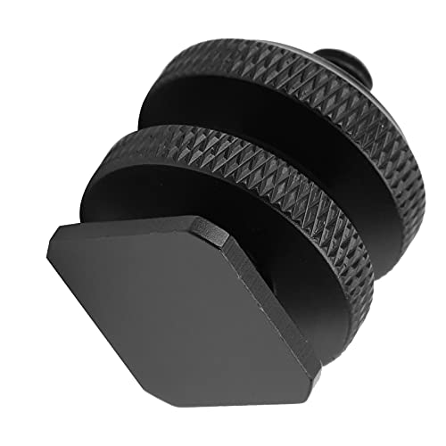 KIMISS Adaptador de Zapata para Cámara, Conector de Zapata de Flash con Tornillo de Trípode de 1/4 de Pulgada para Equipos de Fotografía