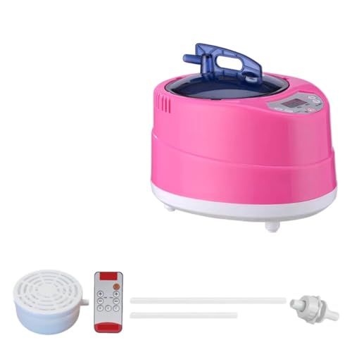 Sauna en Casa, Caja de inteligente for sudor for uso doméstico, sudoración cuerpo completo, sala sauna totalmente automática, máquina fumigación multifunción, caja for Vapor Suave(Pink)