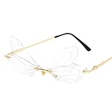 Mingyun Sonnenbrille Damen Mode Persönlichkeit Wolken-Sonnenbrille Tränen-Regen-Sonnenbrille UV Schutz, Einheitsgröße